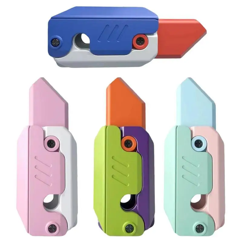 3D Printed Gravity Cutter Carrot Toy Portable Sensory Toys For Anger Relief Kids Adults Travel Home School Christmas Birthday