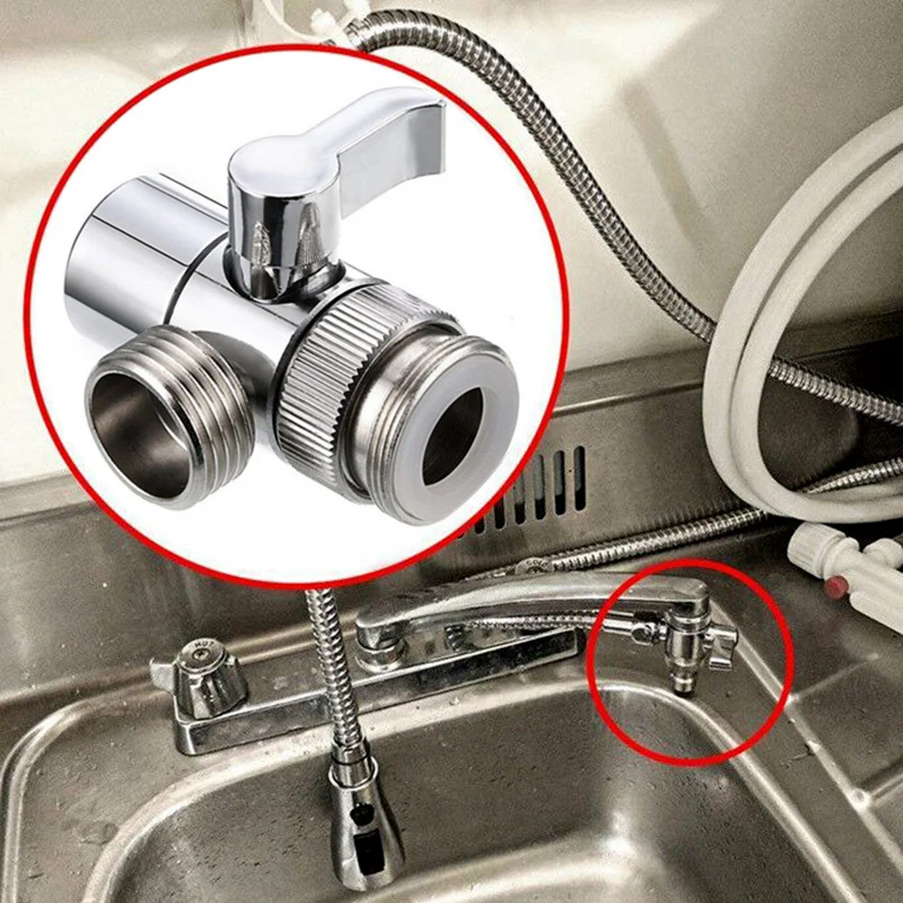 Universal Switch Faucet Adapter Kitchen Sink Splitter Diverter Valve Water Tap Connector for Bathroom Toilet Bidet Shower faucet adapter
