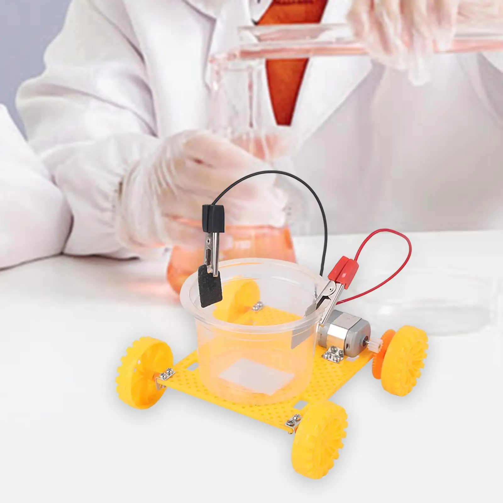 Salt Water Power Car Science Toy Kit Teaching Materials Scientific Educational Puzzle for Ages 6+ Year Old Student Teens School