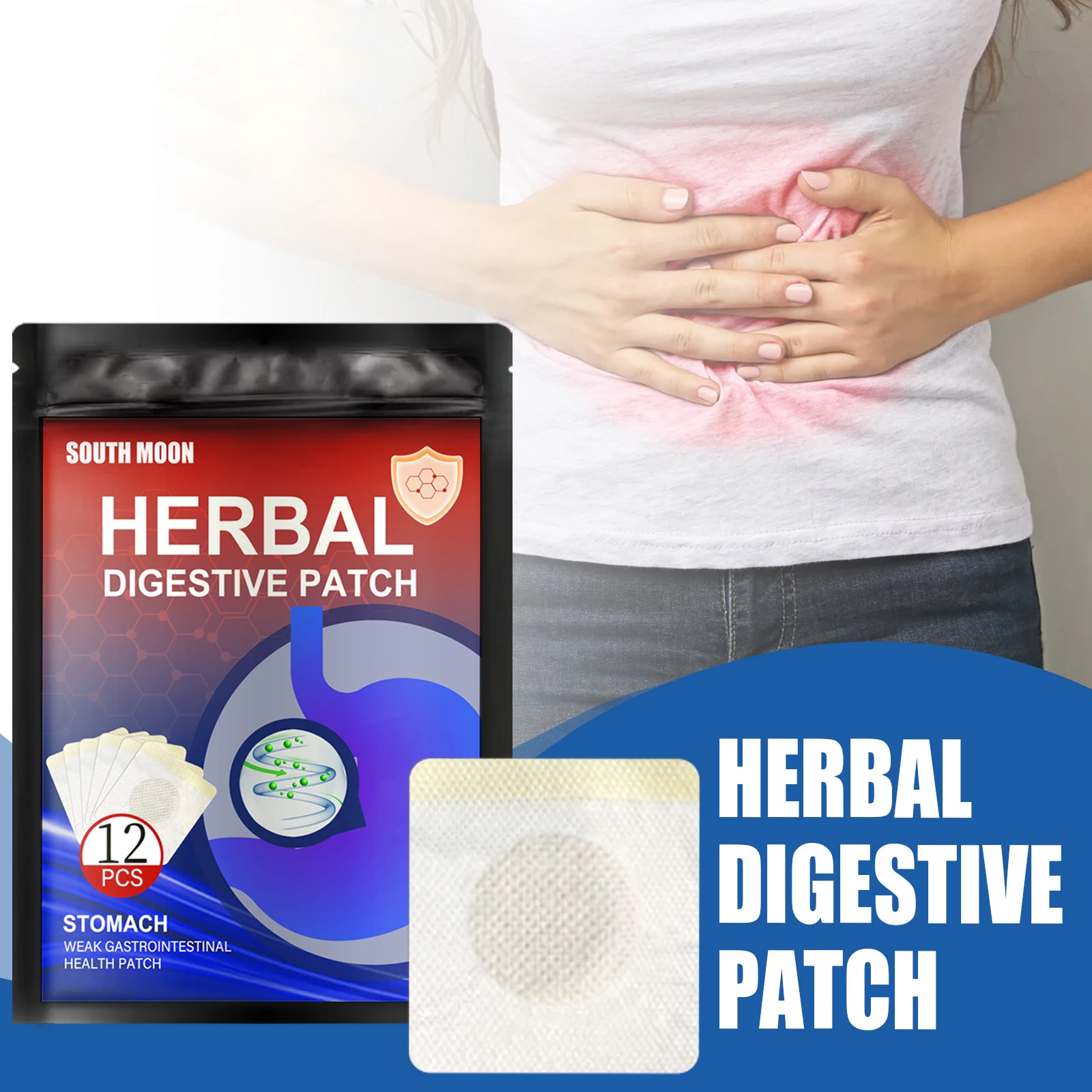 

12/36/60PCSHerbal Digestive Patches Navel Gastric Ulcer Stomach Pain Diarrhea Medical Plaster Indigestion Diarrhea Colitis