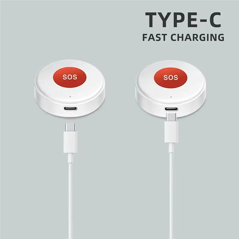 AT41 무선 보안 경보 SOS 버튼 Tuya Wifi 원키 비상 공황 장치 노인 어린이를위한 3Pcs 홈 스마트 라이프 리모콘