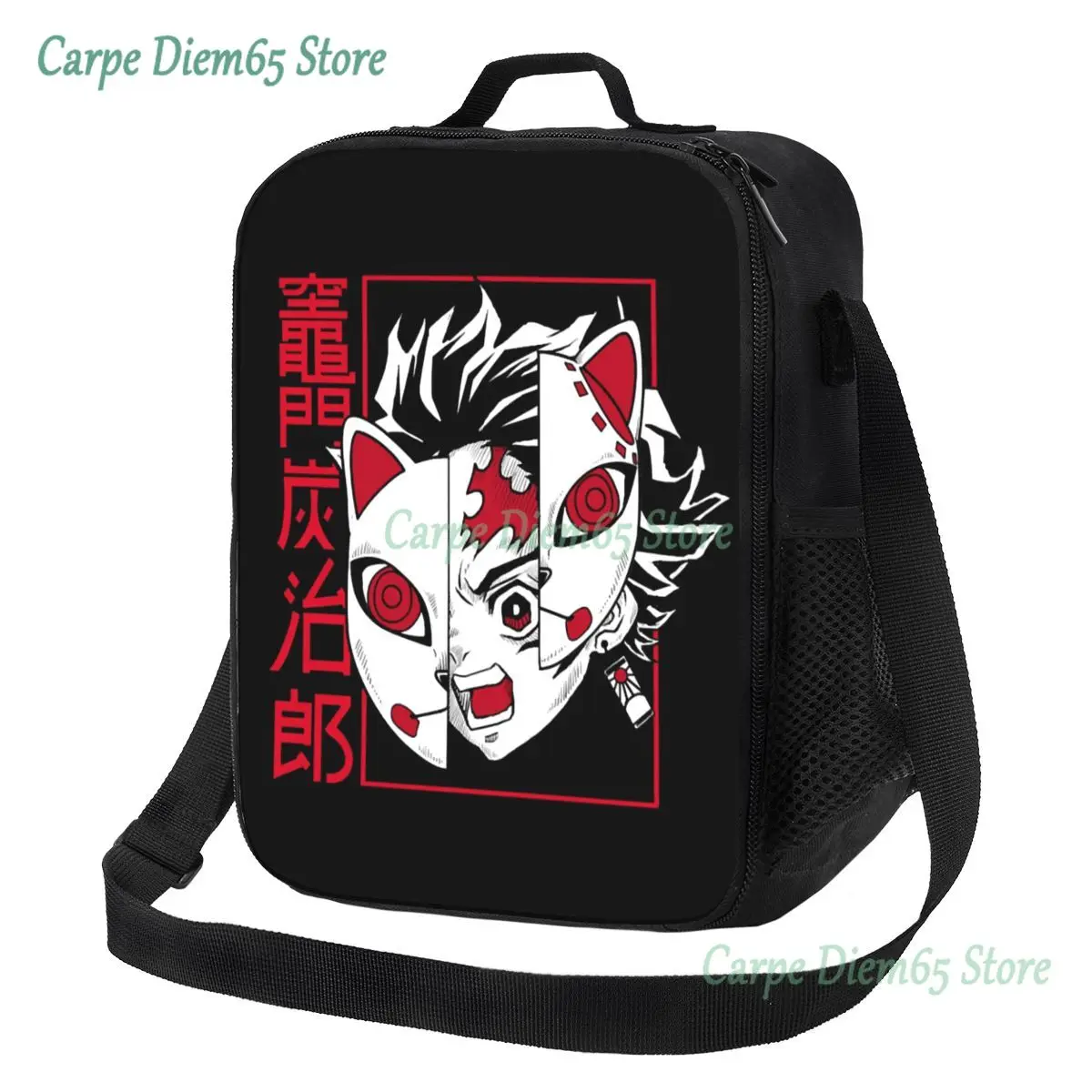 

Demon Slayer Kimetsu No Yaiba Thermal Insulated Lunch Bags Kamado Tanjirou Lunch Tote Kids Children Storage Bento Food Box