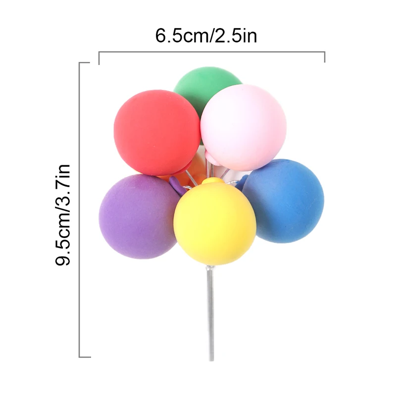 12-teilige Kuchendeckel-Set Mit Geburtstagskarte – Regenbogen, Wolken & Luftballons Zum Dekorieren