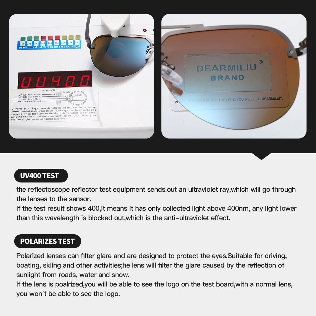 DEARMILIU 2024 Alloy Frame Classic Driver Men Sunglasses Polarized Coating Mirror Eyewear aviation Sun Glasses For Women A143