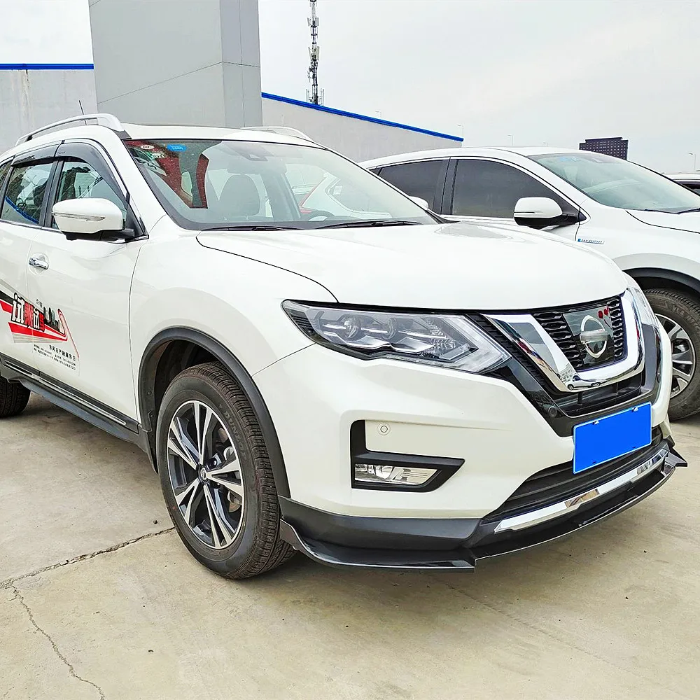 For Nissan X-Trail-Front Bumper Lip Chin Deflector Protect Guard Spoiler Decoration Car Exterior Tuning Accessories