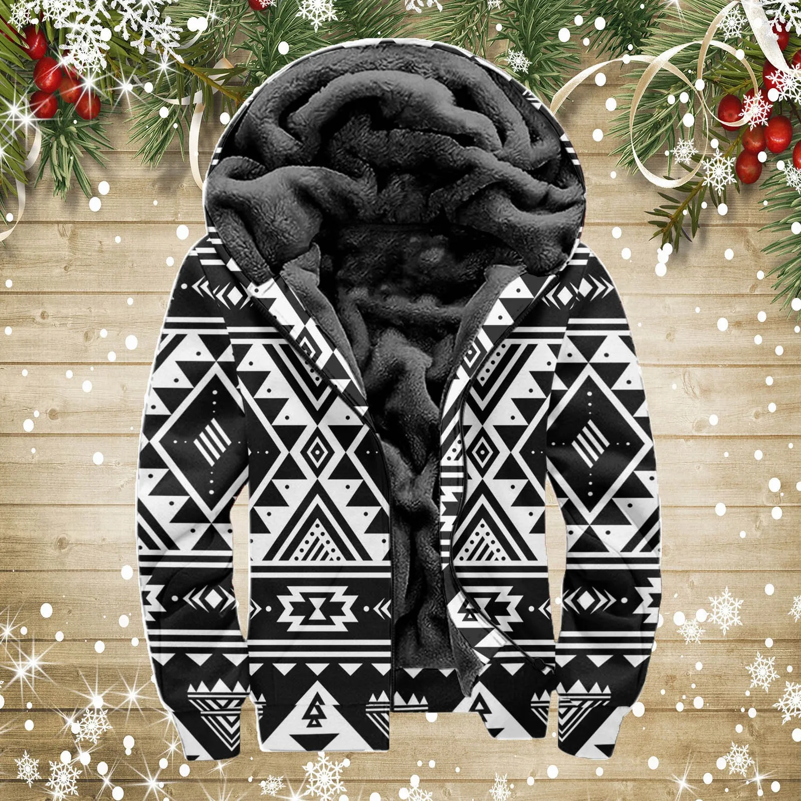 

Men Winter Tracksuit Western Ethnic Thick Warm Jacket Zipper Hooded Sweatshirt Coat+Pants Sportswear Casual Fleece Outwear Tops