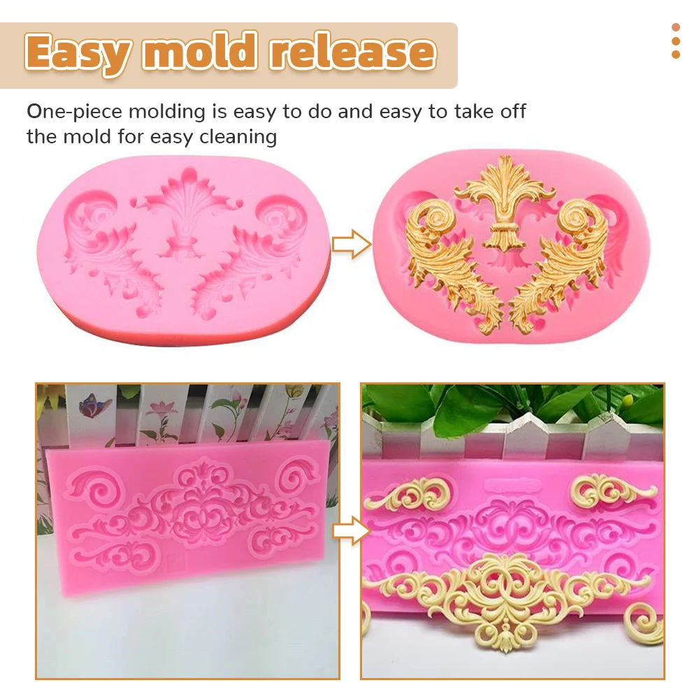 Acrylic resin flower silicone mold fondant molds cake decoration