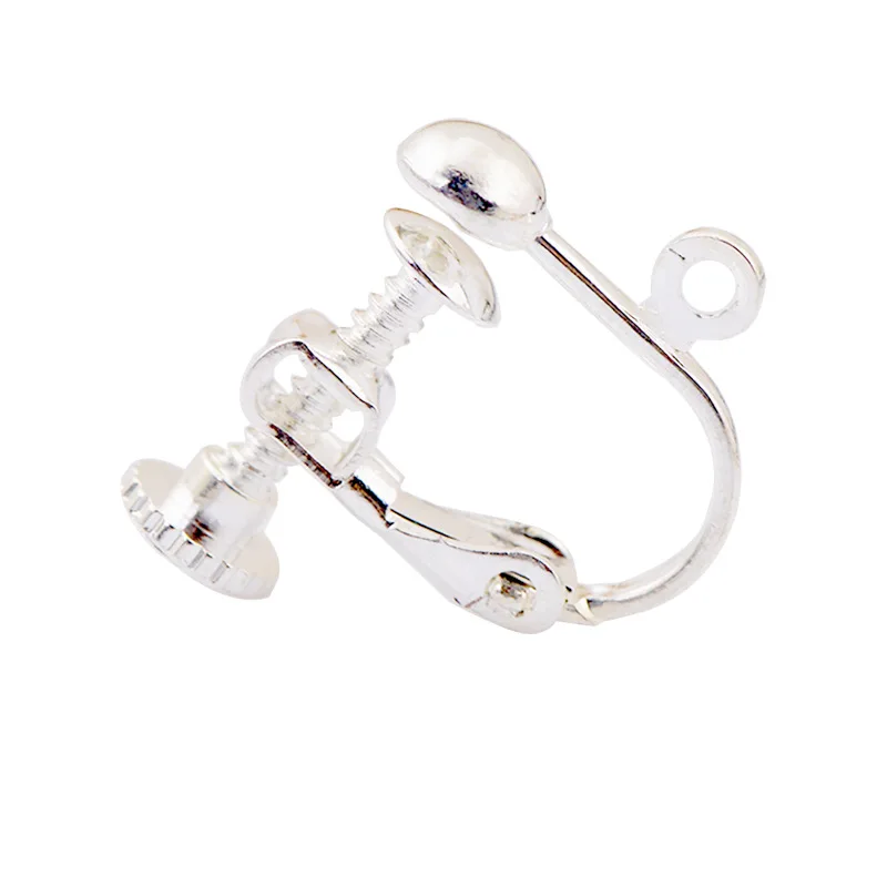 Set of 10 Clip-On Earring Findings with Screw Back