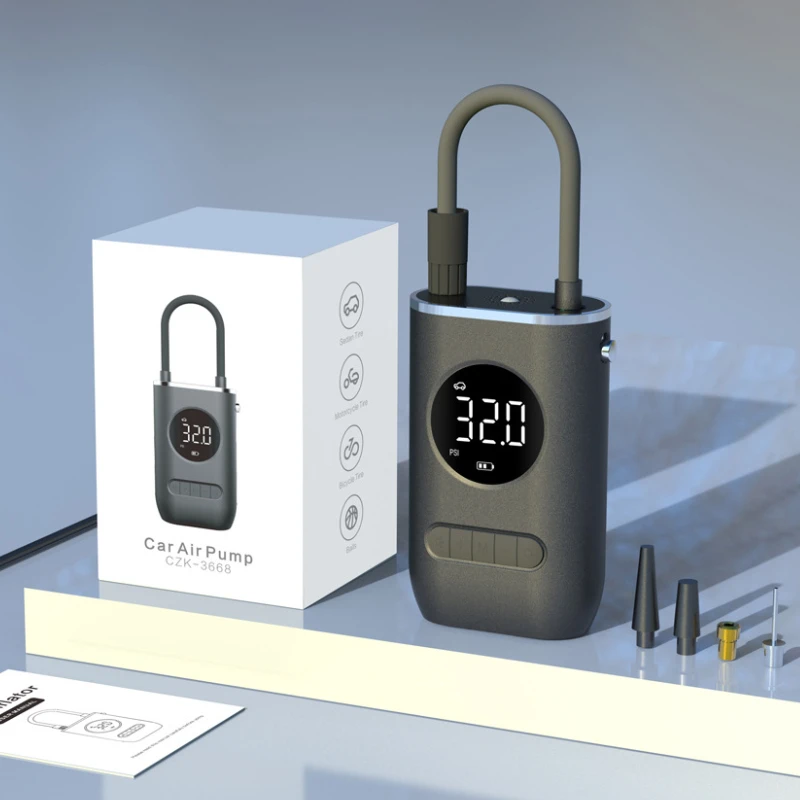 Portátil sem fio pneu Inflator Compressor de ar 150 PSI 4000 mAh bateria recarregável bomba elétrica Digital