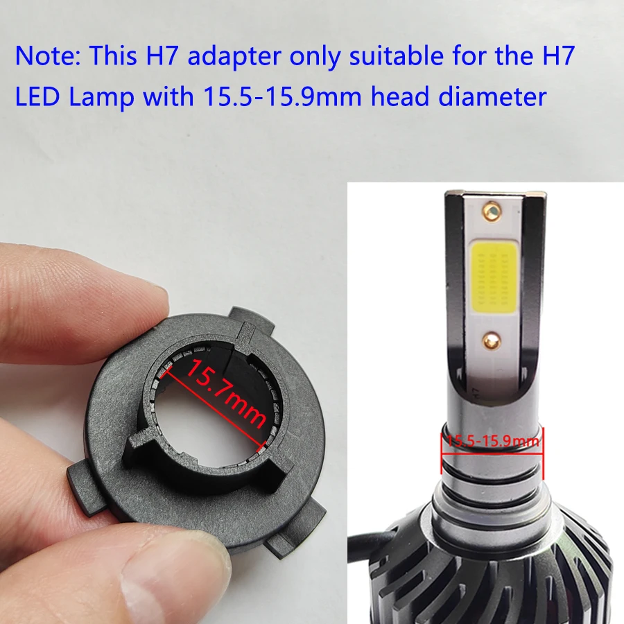 H7 LED Headlight Adapter Holder For KIA K3 K4 K5 Sorento Sportage R Hyundai Santa Fe Tucson Sonata 9th 3Pcs/Set + Install Tool lamp holder headlight holder light holder