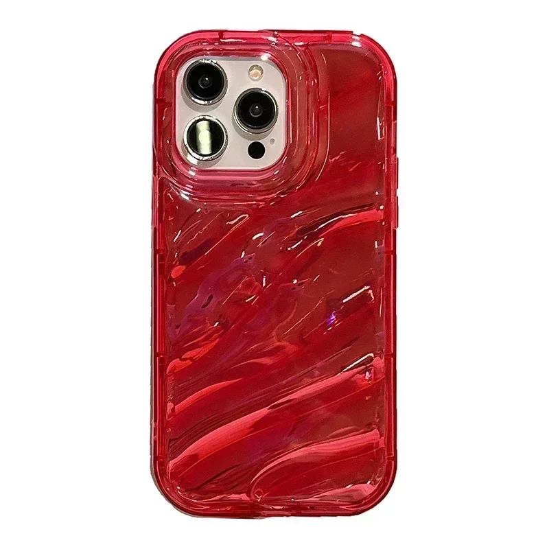 thumbnail image 1 of Funda transparente con patrón de ondas para iPhone 14, 13 Pro Max, 12, 11, X, XR, XS Max, 7, 8, 14 Plus, funda suave anticaídas y a prueba de golpes, 1 of 5