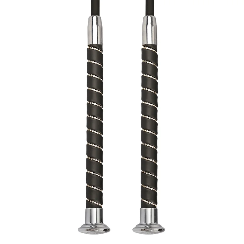 Diamond-encrusted equestrian short whip adult male female children equestrian riding riding whip Riding for riders