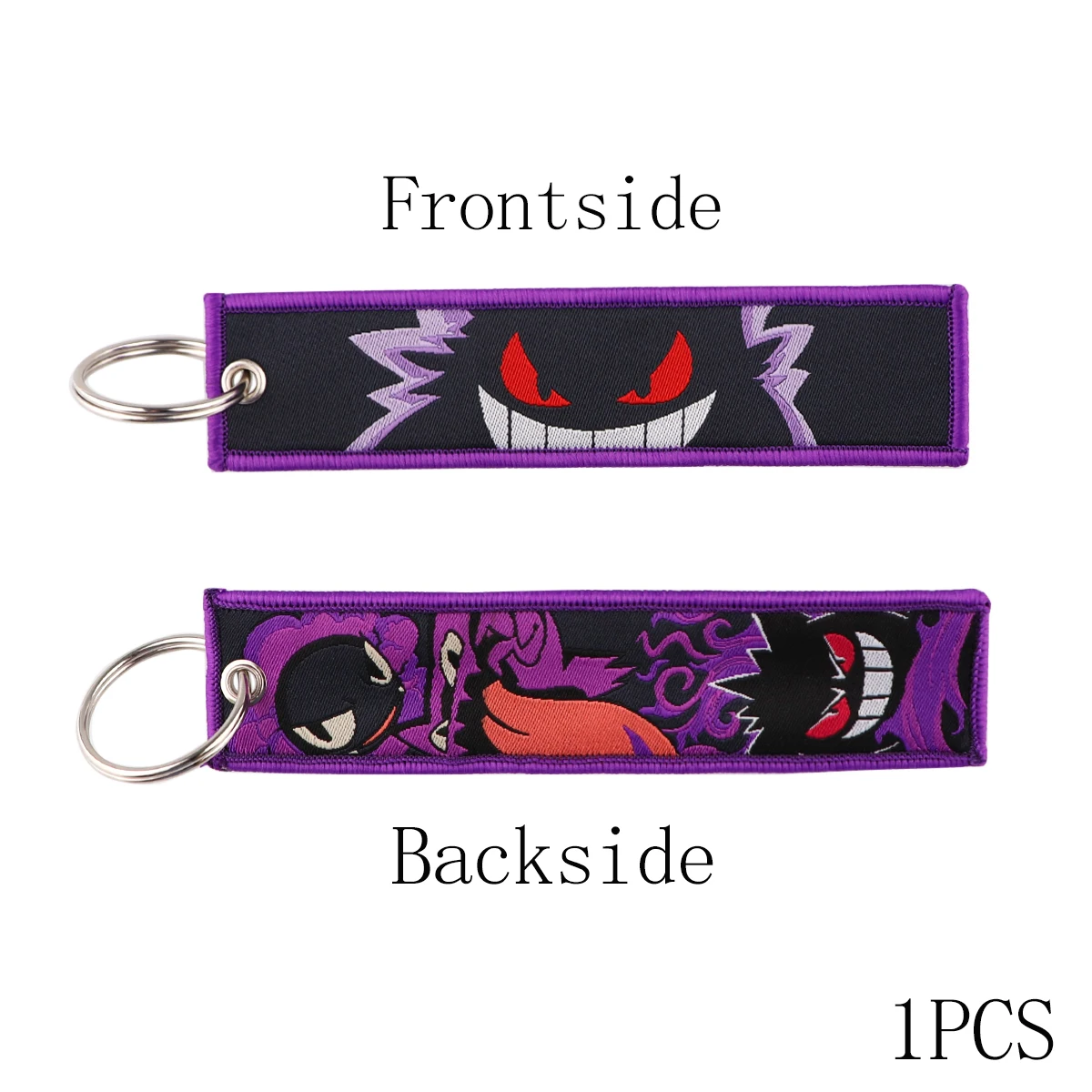Anime Keychain Gengar Cute Key Tag for Car Motorcycles Keys Holder Keyring Women Men Fashion Jewelry Accessories Gifts 1PCS