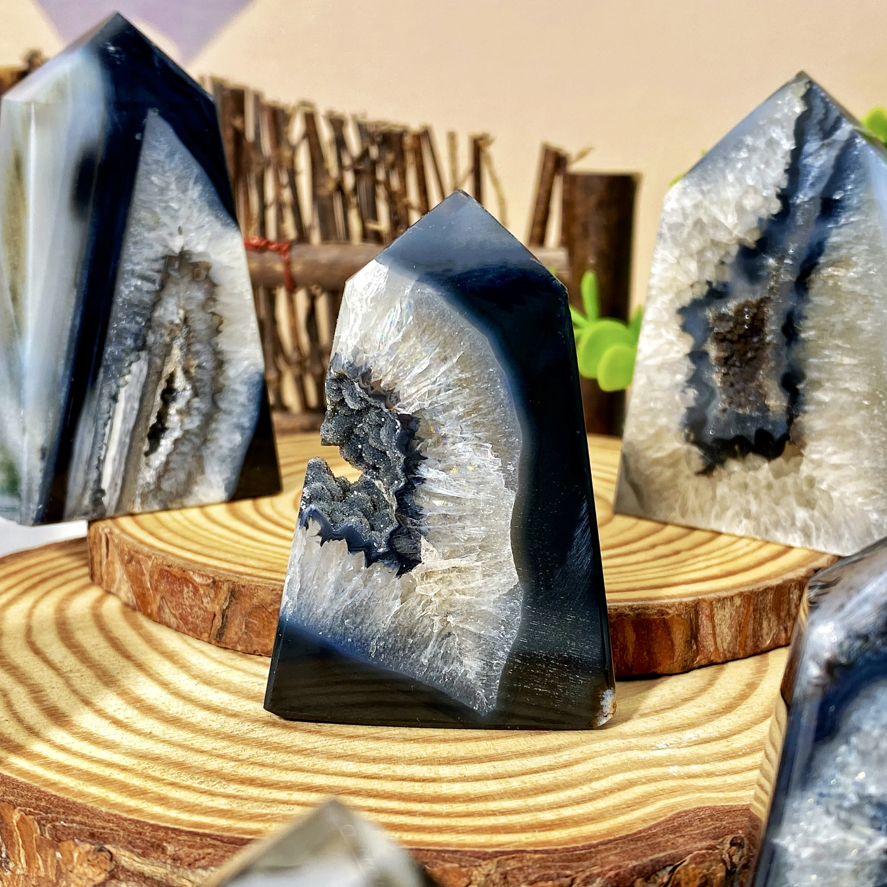 Black Sardonyx Crystal Point 3