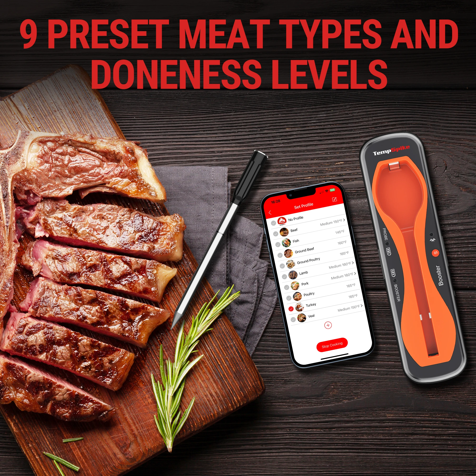 ThermoPro TP420 Digital Backlit Foldaway Two-in-One Fast Reading Infrared  Kitchen Cooking Meat Thermometer With Large LCD Screen - AliExpress
