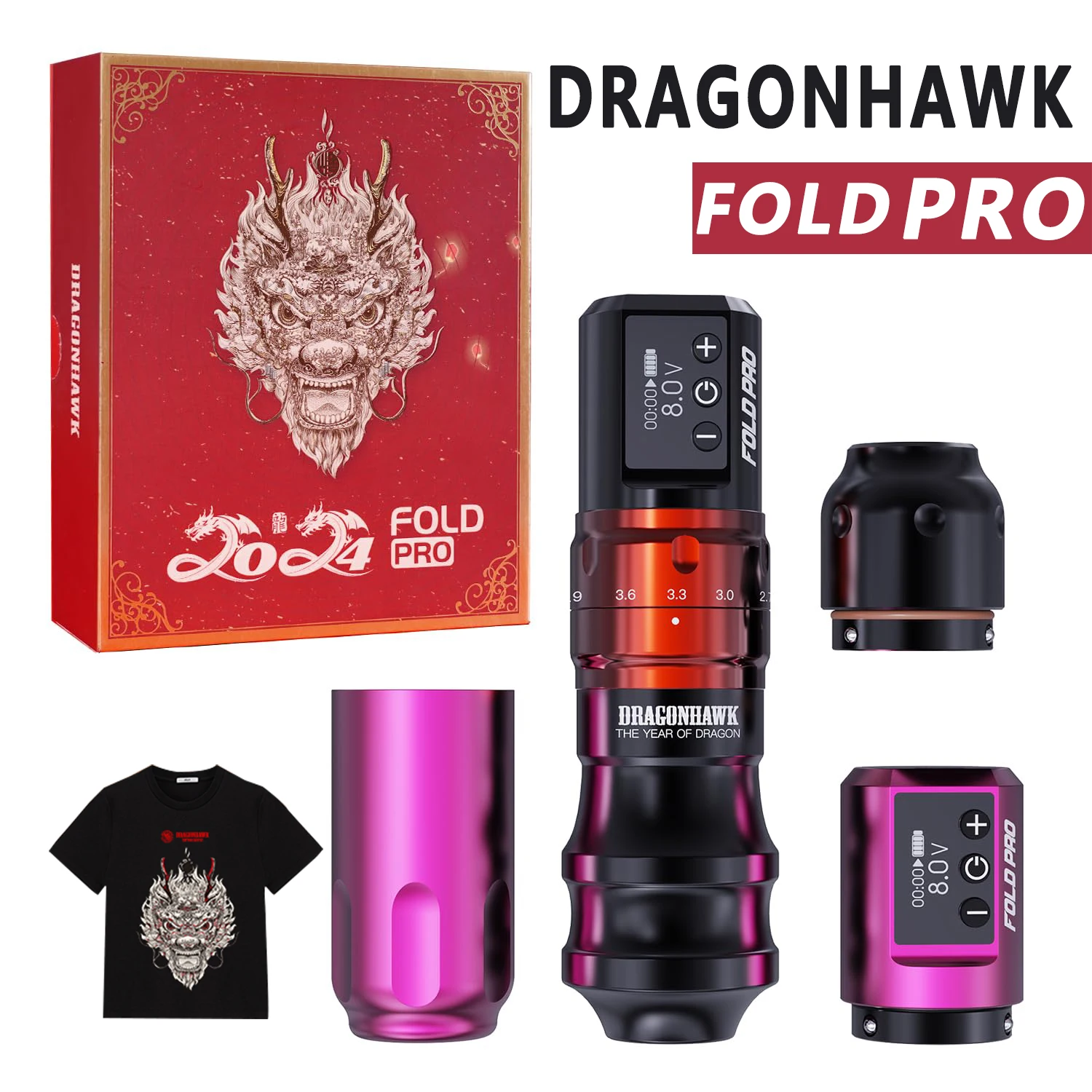 DragonhawkFoldProTattooMachineWirelessRotaryGun7StrokesLowVibrationQuietOperationEasyToUseforTattooArtist-AliExpress66