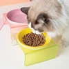 Cat Food Tray Nordic Style Ceramic Bowl Multiple Colors Pet Bowl Cat Water Bowl Cat Food Bowl Acrylic Stand Pet Supplies 2