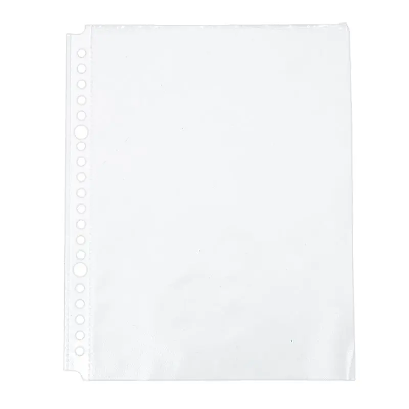 SB - Confezione da 200 buste trasparenti perforate formato A5 - Cartelline in plastica_voghion.com