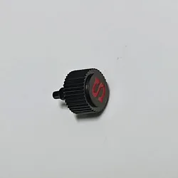Screw - in Engraved 'S' Watch Crown Replacement for Automatic Movements - Premium Style (12 Matte Black)