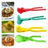 1pcs Snowballer Clamp Duck Shaped Rice Mold Clip Kid Outdoor Beach Tool Tongs DIY Snowball Maker Plastic Sushi Mould With Handle 2