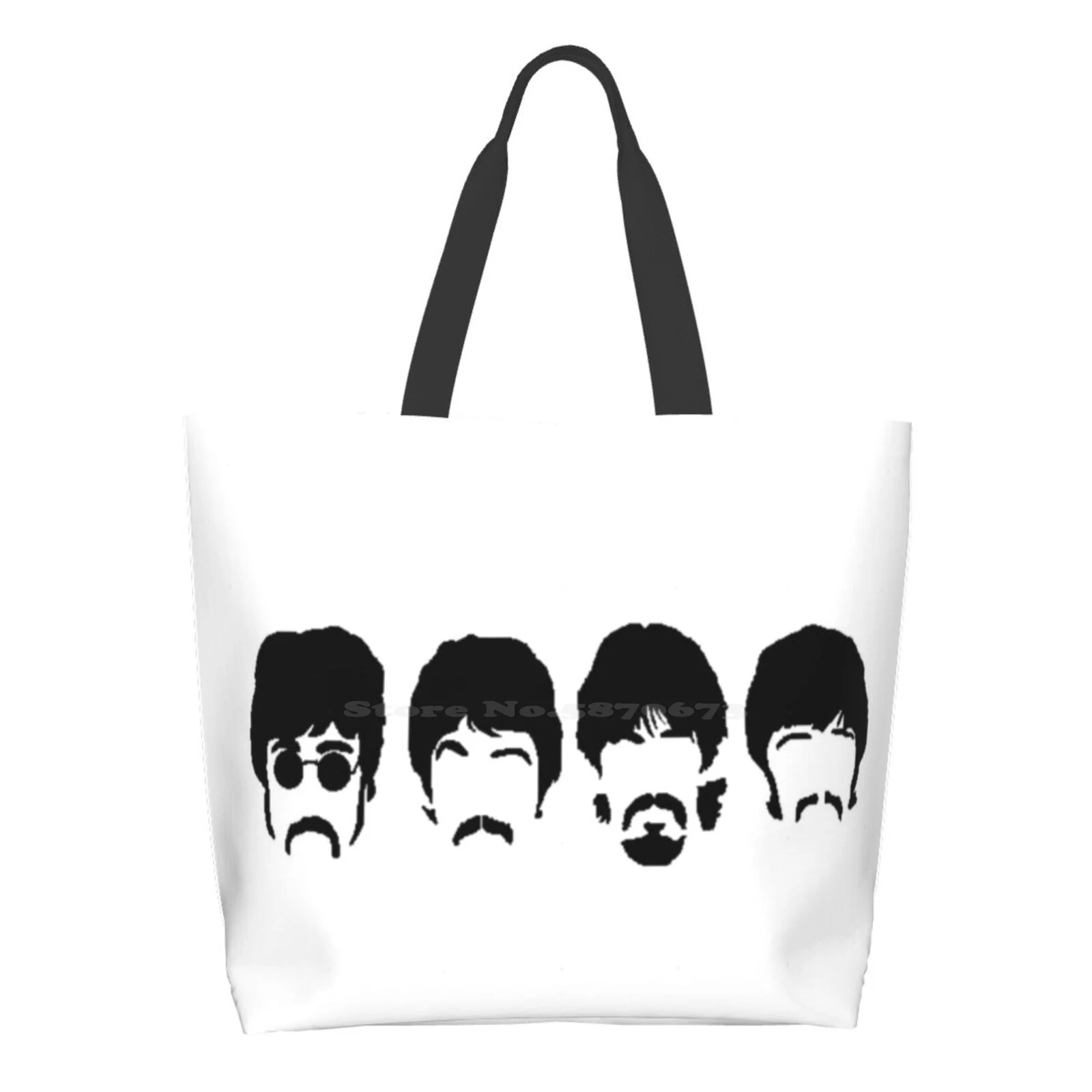 

Большая многоразовая складная сумка для покупок силуэт музыкальный художник икона Эбби-роуд альбумен группа Джек Oc 60S