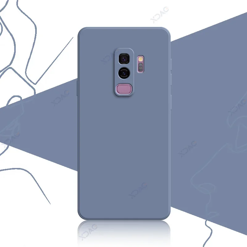 Luxury Original Square Liquid Silicone Waterproof Phone Case Cover, 360° Protection, Soft Touch Finish