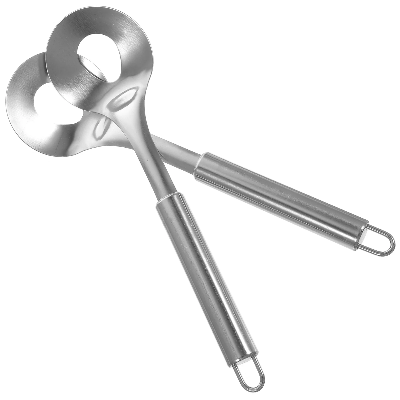 2 Pcs Stainless Steel Meatball Spoon Long Handle Kitchen Gadget Dessert Scoop Spoons Sugar Tools Maker Ball Shaper Dining Bar