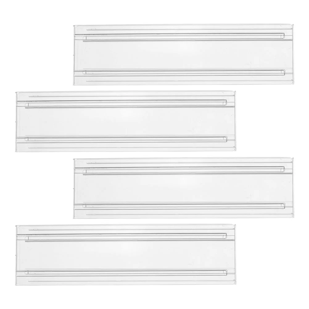 4pcs Widely-used Drawer Partition Board Transparent Drawer Divider Retractable Drawer Dividing Board