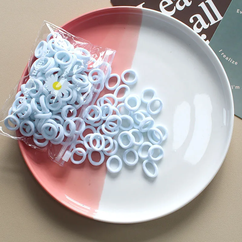 100 Stk Elastische Haargummis Für Kinder Mädchen Haarschmuck_voghion.com