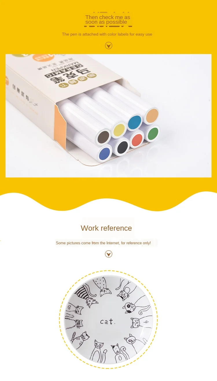 Description Picture 6 of itemPottery & Ceramics Tools: 12-Color Ceramic Underglaze Marker Pen for DIY Painting and Ceramic Drawing