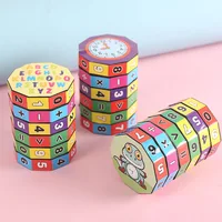 Montessori Magic Cylinder Mathematics Numbers Cube Arithmetic Toy Kids Math Counting Game Puzzle for Children Education Learning 2
