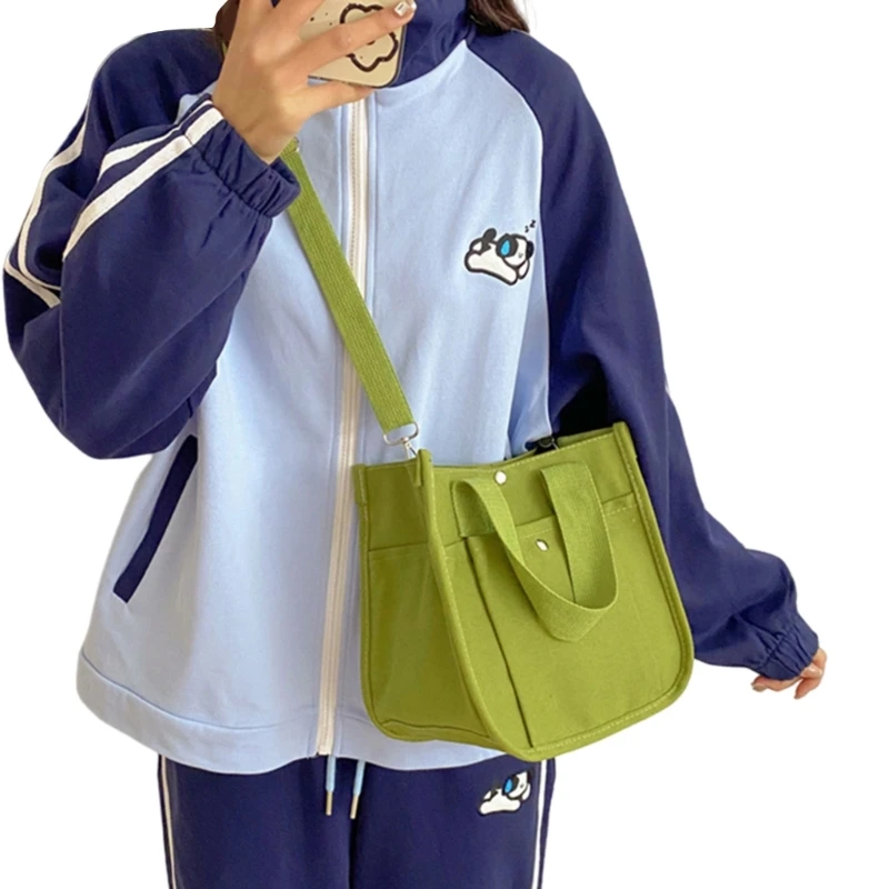 Women Bag Student Schoolbag Large Capacity Shoulder Bag Casual Crossbody Bag E74B