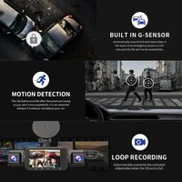 4Lens 360° Dash cam Voice 1080P Video Recorder Car DVR Recording camera Front left right Rear View Auto 4ch dashcam 24H Parking - Image 6