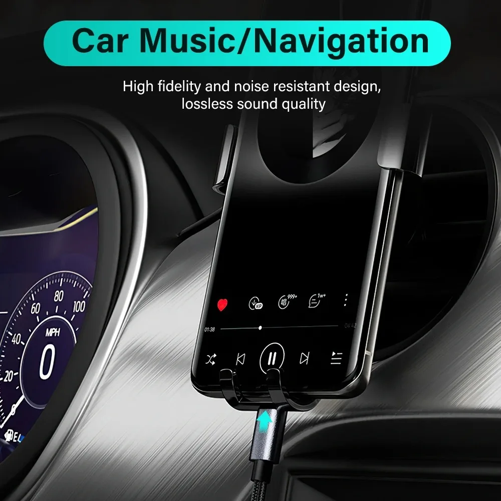 Premium USB-C to 3.5mm TRRS Aux Audio Cable Adapter
