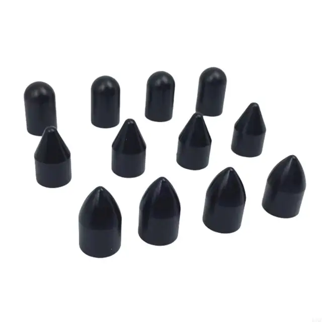 B5XC 12Pcs Crowbars Caps Car Dent Removal Rod Tips Dent Remover Tool Replacement Heads for Hails Damage Removal Plastic Caps 3