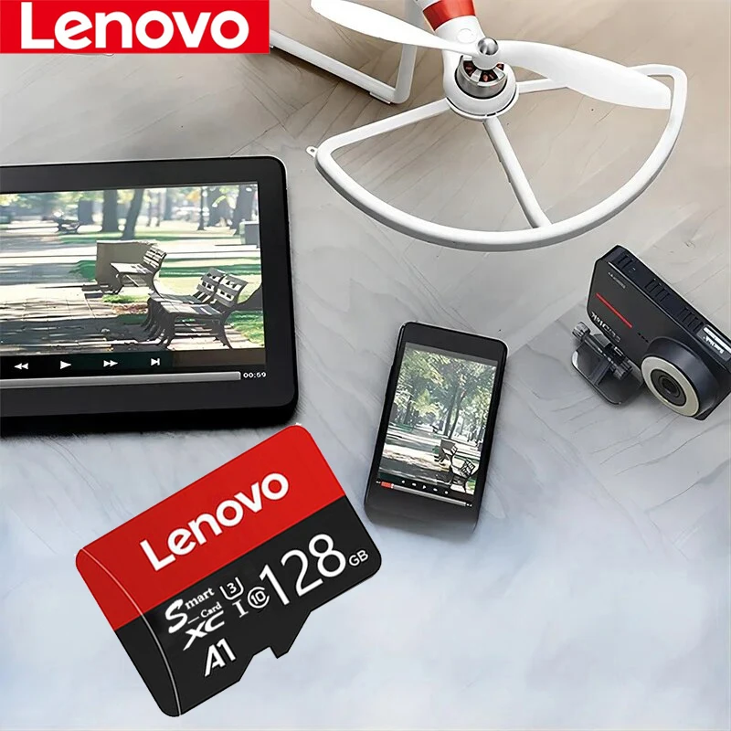 Lenovo Micro SD Memory Card 64GB 128GB 256GB MicroSD A1 U3 TF Flash memory card For Xiaomi Phone Camera