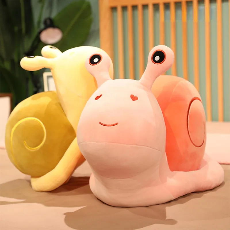 

20-60cm Kawaii Snails Plush Toy Stuffed Animals Cartoon Pink Blue Brown Snails Baby Cuddly Doll Pillow Kids Toy Birthday Gift