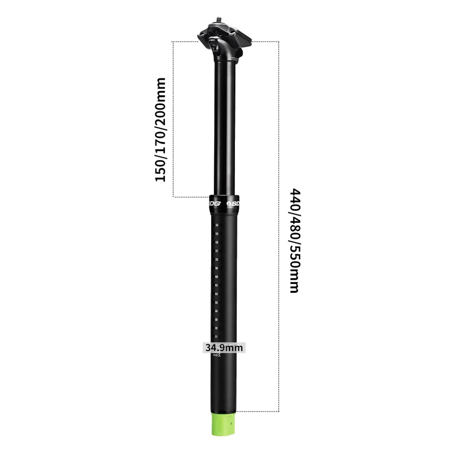 SDG Tellis V1 Lightweight Dropper Seatpost - 34.9mm Travel