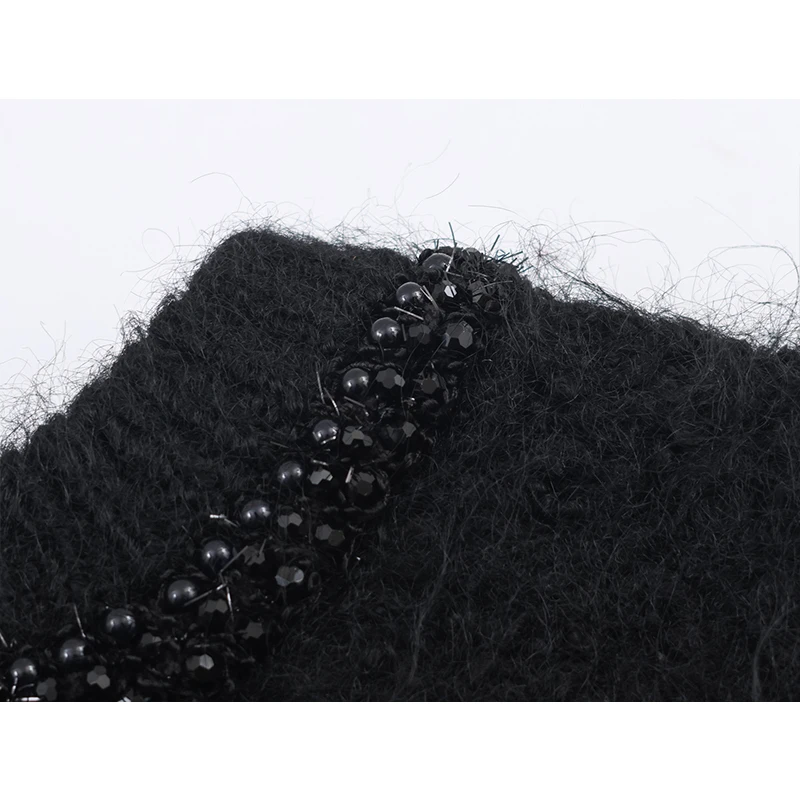 Women's Solid Color T-Shirts Spring Autumn Fashion Jewelry Decoration Knitted T Shirts For Women Short Sleeve Slim Casual Tops