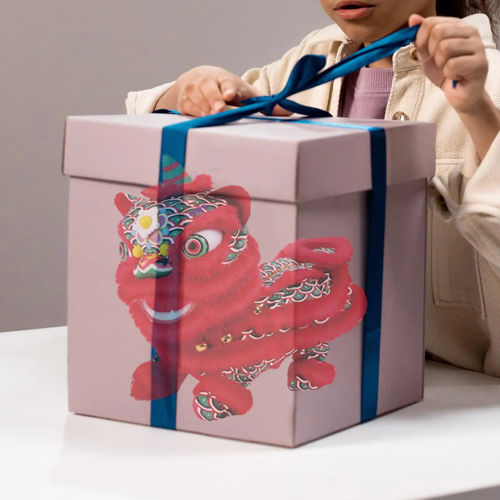 

Electric Lion Dance Toy Festive Atmosphere Toy Exquisite Funny Shaking Head Animals for Children Kids Baby Boys Birthday Gifts