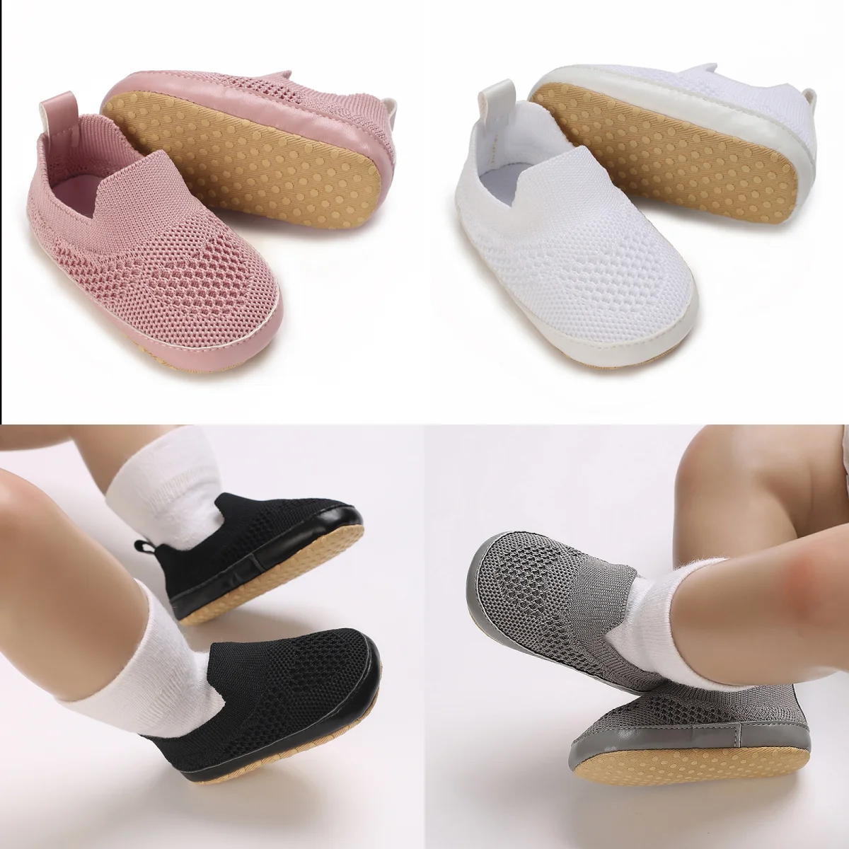 

HAIZHIW 0-18M детская обувь для первых шагов искусственная джинсовая мягкая подошва для мальчиков и девочек вентилируемые кроссовки для малышей