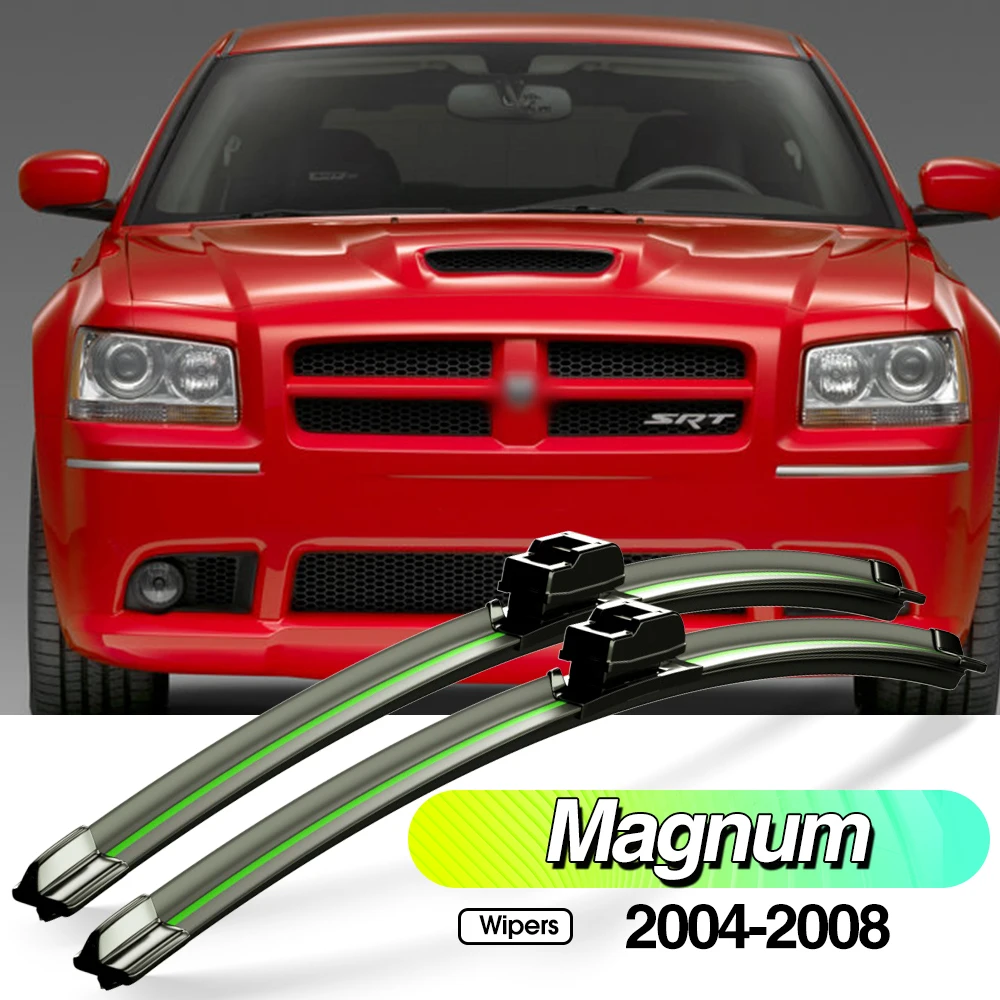 For Dodge Magnum 2004-2008 2pcs Front Windshield Wiper Blades Windscreen Window Accessories 2005 2006 2007