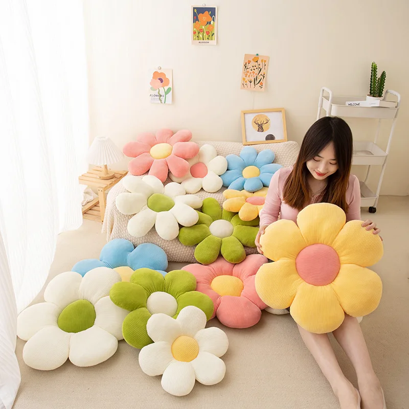 Flower Shaped Stuffed Pillow