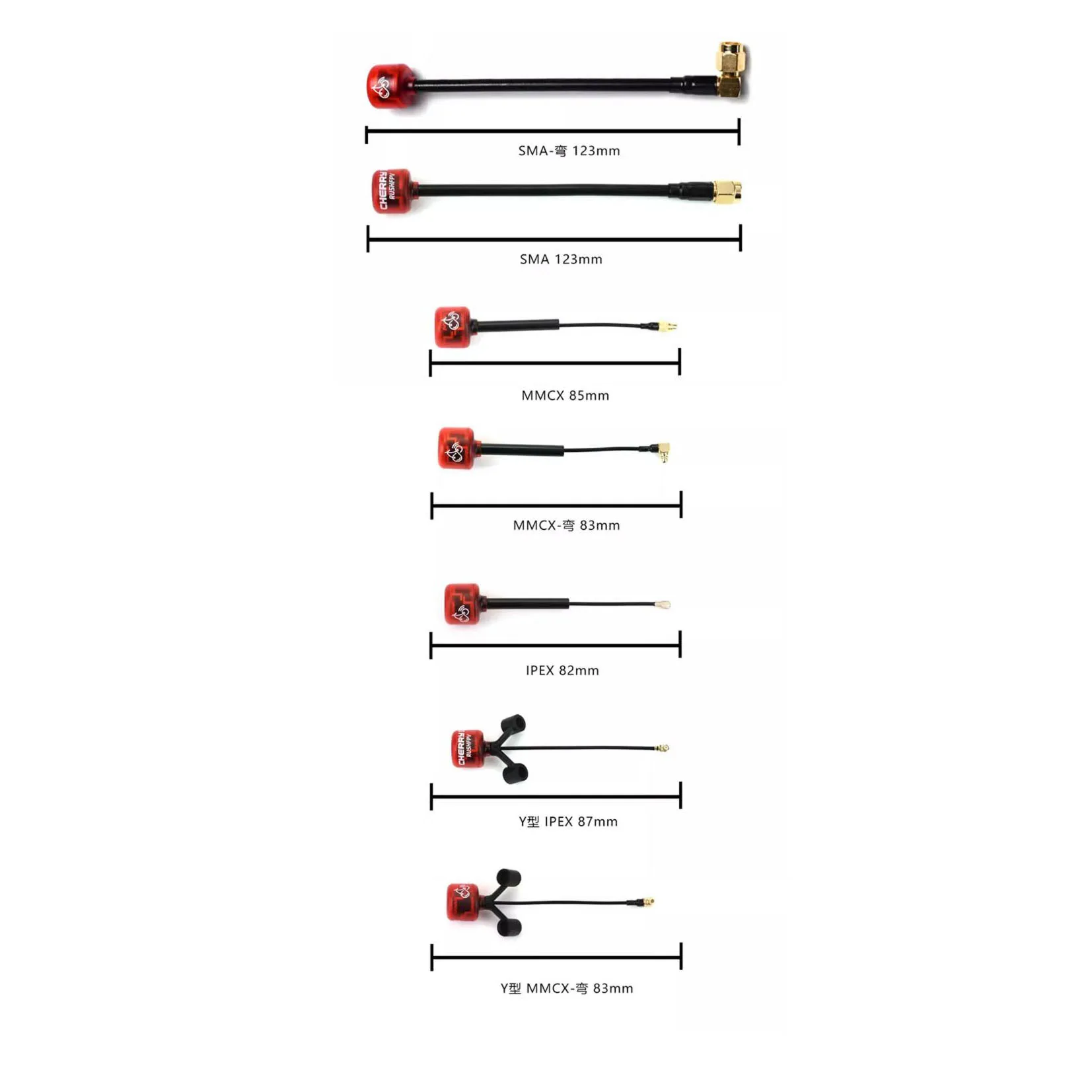 5.8G 1.8Dbi FPV Antenna SMA MMCX UFL LHCP RHCP 230mm 150mm For RC FPV Long Range Analog Digital Drones MARK4