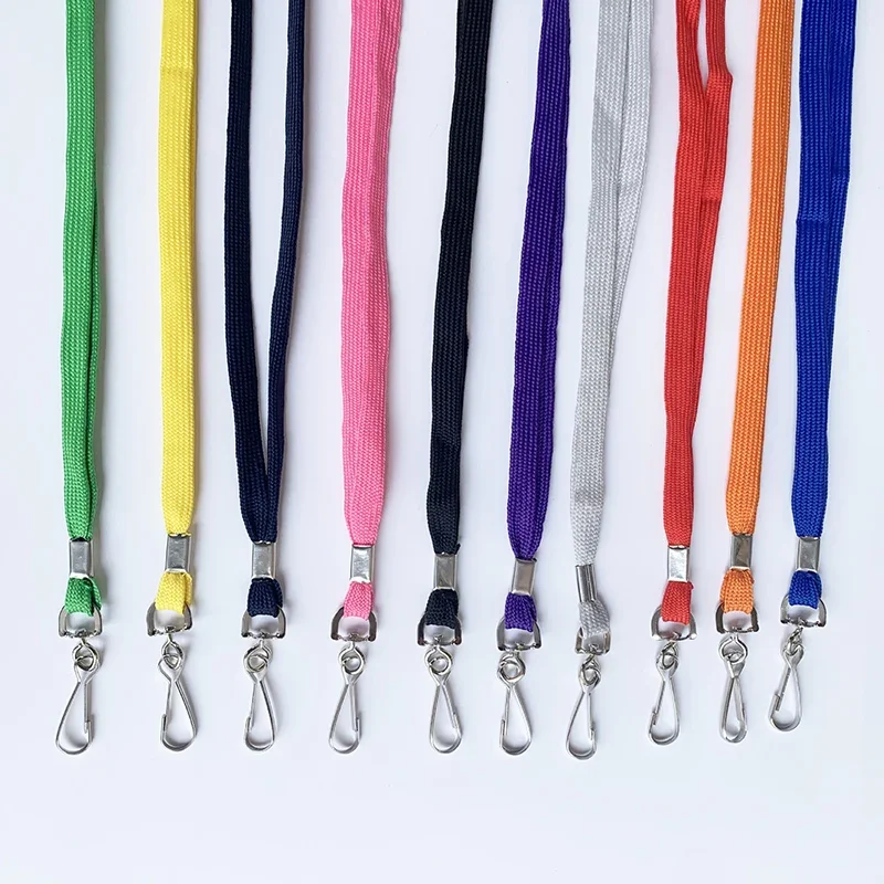 

Для синих карточных ID Lanyards 50 значков черные материалы держателя шнурок/Лот Красный безопасный шейный брелок оптовая продажа офиса