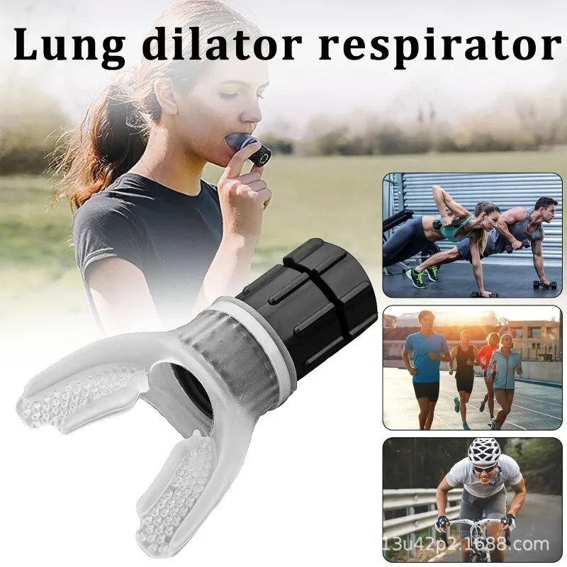 Allenatore di respirazione Flessibile polmonare Esercitatore fitness durevole Aumenta la capacità polmonare Livelli regolabili Respiratorio Alito profondo - immagine 6