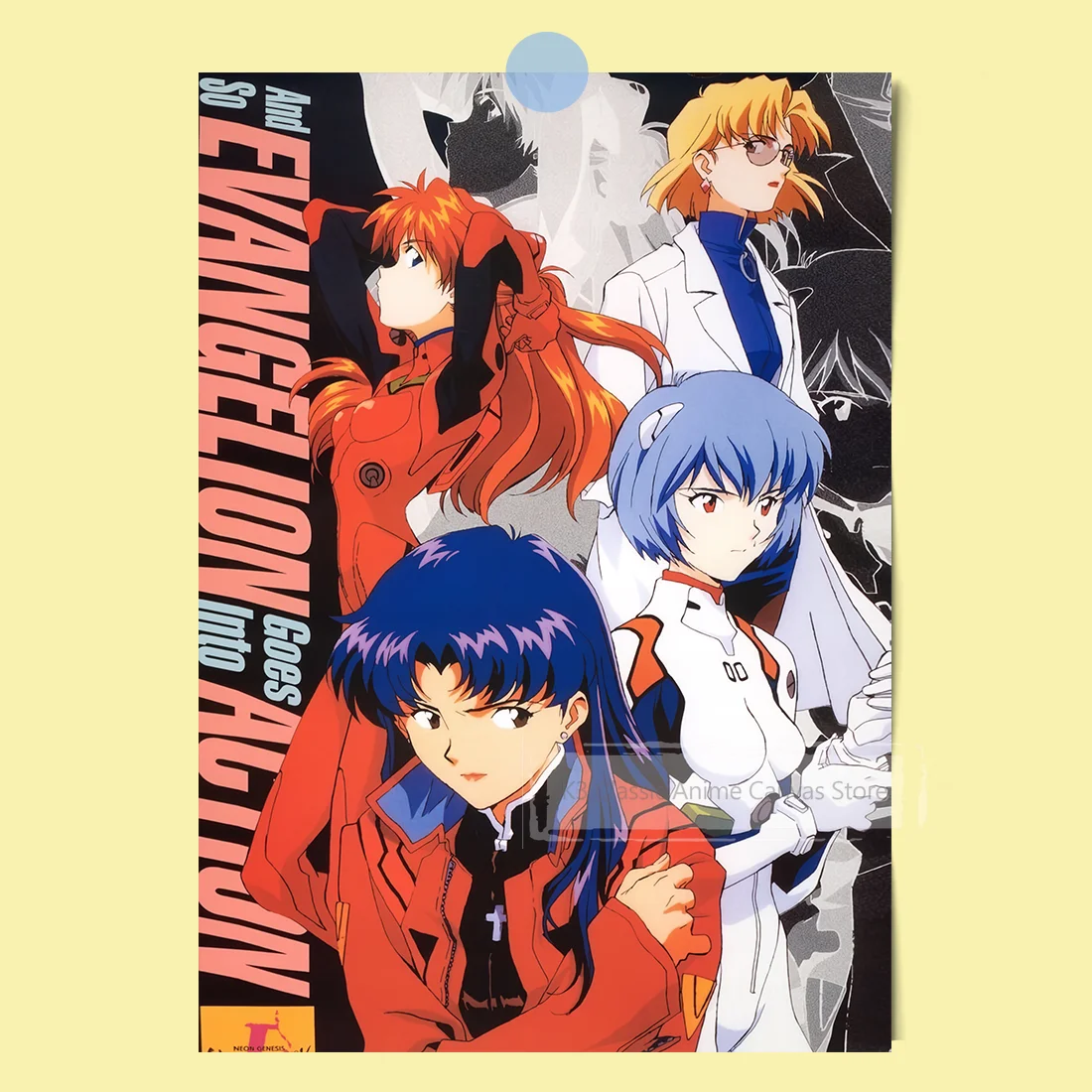 EVA New Century Evangelion Anime Poster – Premium Home Decoration Wall Art Featuring Iconic Characters