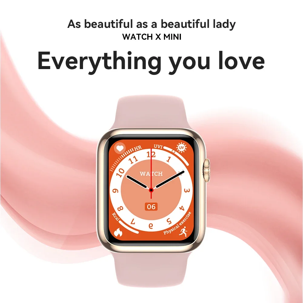 

Microwear WatchX Mini 38mm Smart Watch Women 1.38 Inch Body Temperature Wireless Charge ECG NFC GPS Tracker Original Smartwatch