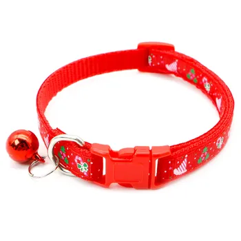 Adjustable Safety Buckle Necklace Christmas Pet Collars for Small Dogs Cat Chihuahua Puppy Kittens Puppy Collar Pet Accessoires