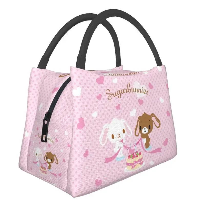

Sugarbunnies Insulated Lunch Bags for Women Resuable Anime Manga Thermal Cooler Bento Box Beach Camping Travel